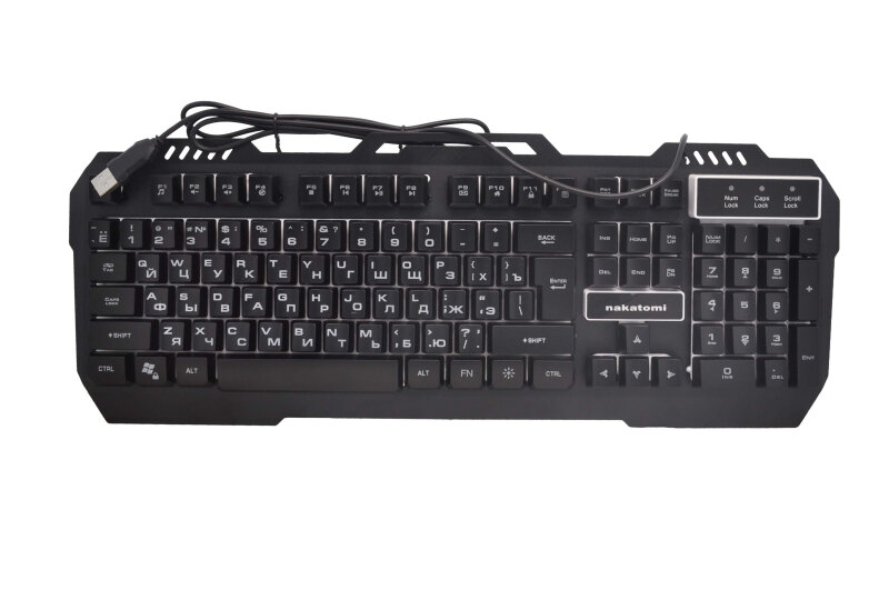 Игровая клавиатура NAKATOMI KG-35U Black USB
