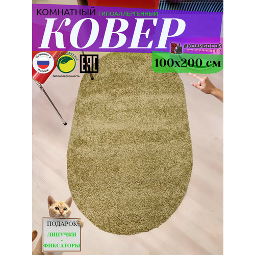 Ковер комнатный овальный 100*200 см