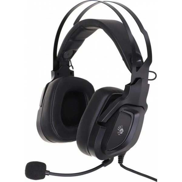 Гарнитура проводная с микрофоном A4Tech Bloody G570 черный/серый 2м мониторные USB оголовье (G570 USB/BLACK + GREY)