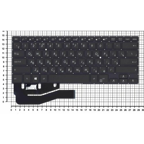 Клавиатура для ноутбука Asus VivoBook Flip 14 TP401N черная коробка flip deep черная