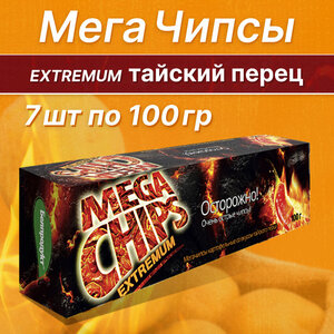 Чипсы картофельные Бульба Мегачипсы EXTREMUM со вкусом тайского перца 100г