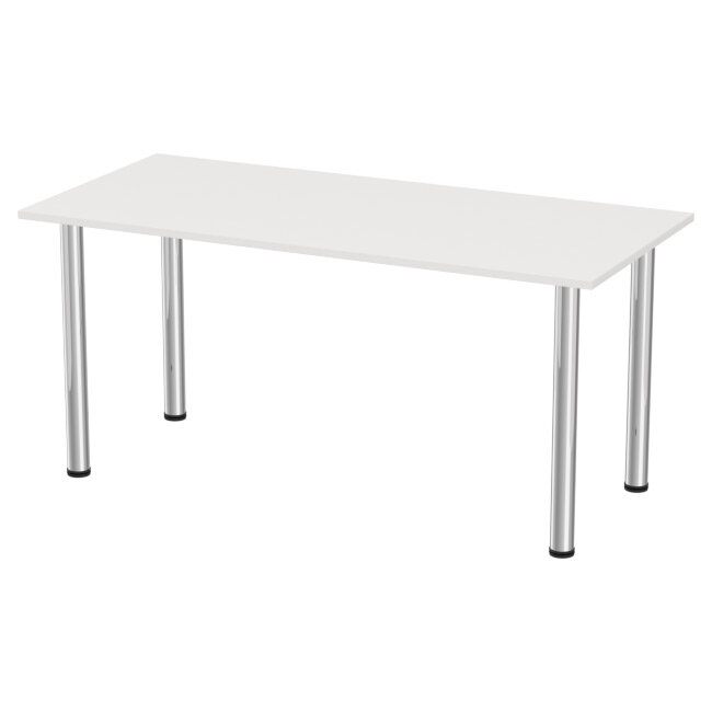фото Стол Меб-фф Стол на металлокаркасе СХ-10 цвет Белый 160/73/74 см