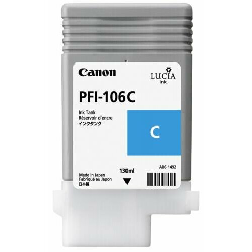 Картридж для струйного принтера CANON PFI-106C Cyan (6622B001)