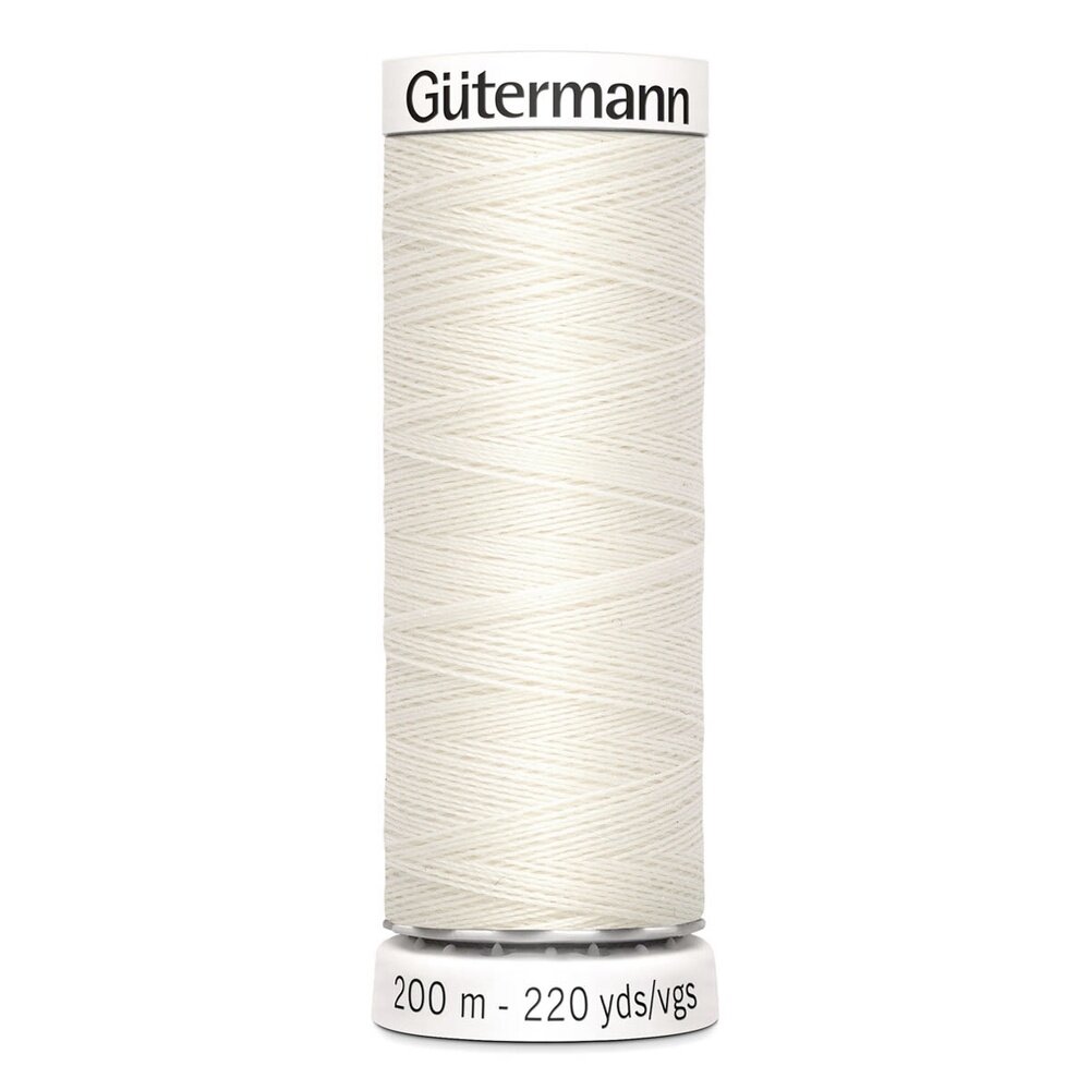 Швейные нитки Gutermann Sew-All 100/200 м, цвет 0 молочный, 5 шт (1)