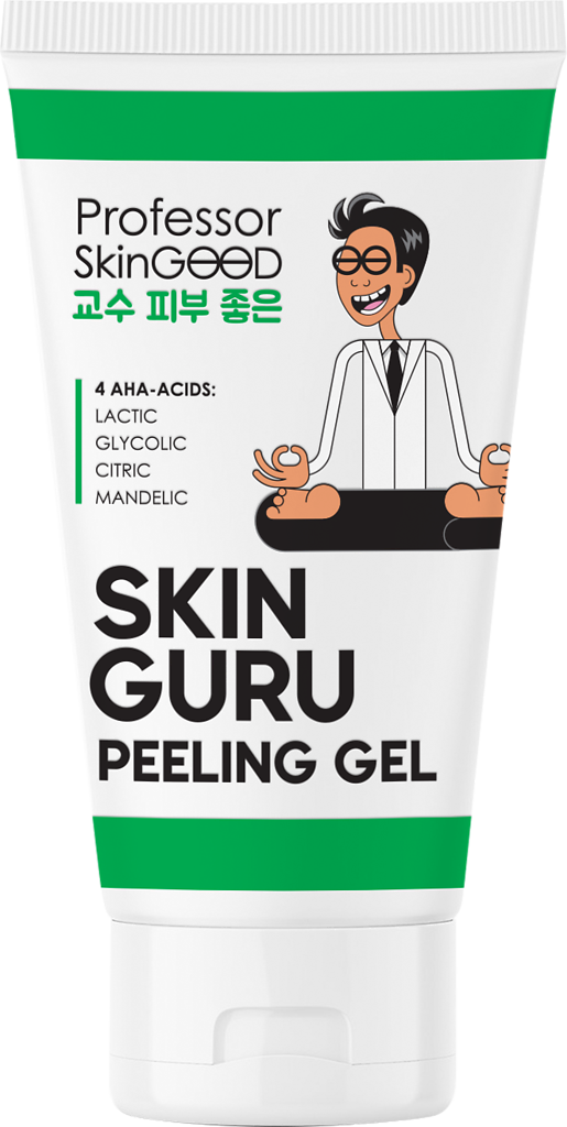 Professor SkinGOOD Пилинг-скатка для лица с AHA-кислотами Skin Guru Peeling Gel отшелушивание и обновление кожи, устранение токсинов и загрязнений 35 мл 1 шт