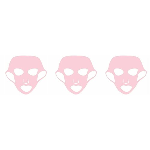 Многоразовая маска для лица Kristaller силиконовая розовая , KG-020, розовый, 3 шт