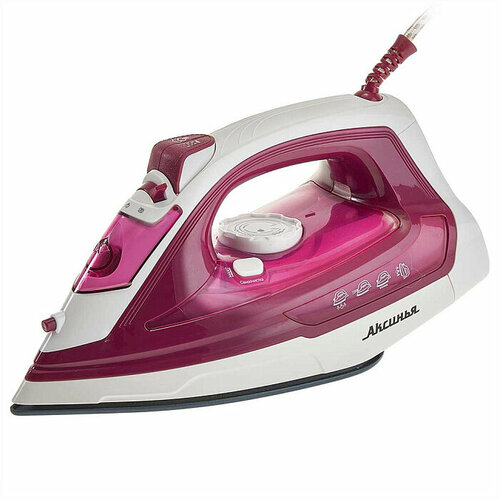 Утюг аксинья КС-3005 белый с малиновым 1486₽
