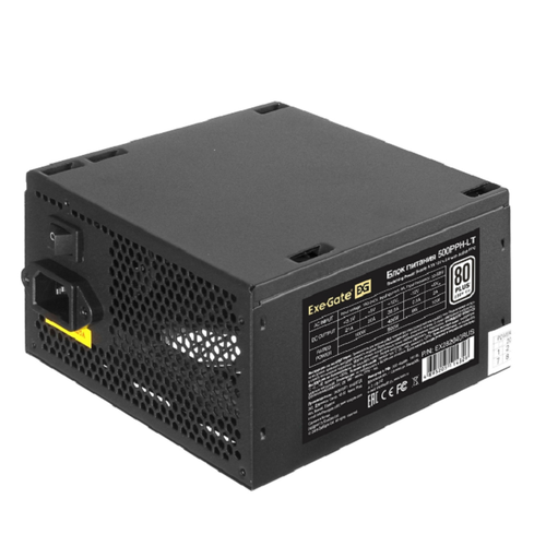 Блок питания ExeGate 500W 80 PLUS 500PPH-LT-S EX282040RUS-S black 4145₽