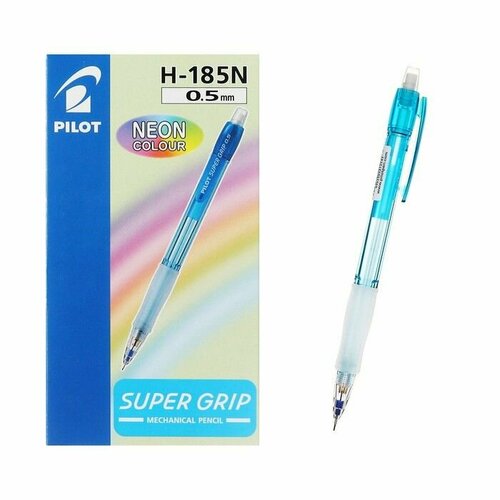 Карандаш механический PILOT Super Grip Neon 05 мм резиновый упор корпус синий 618₽