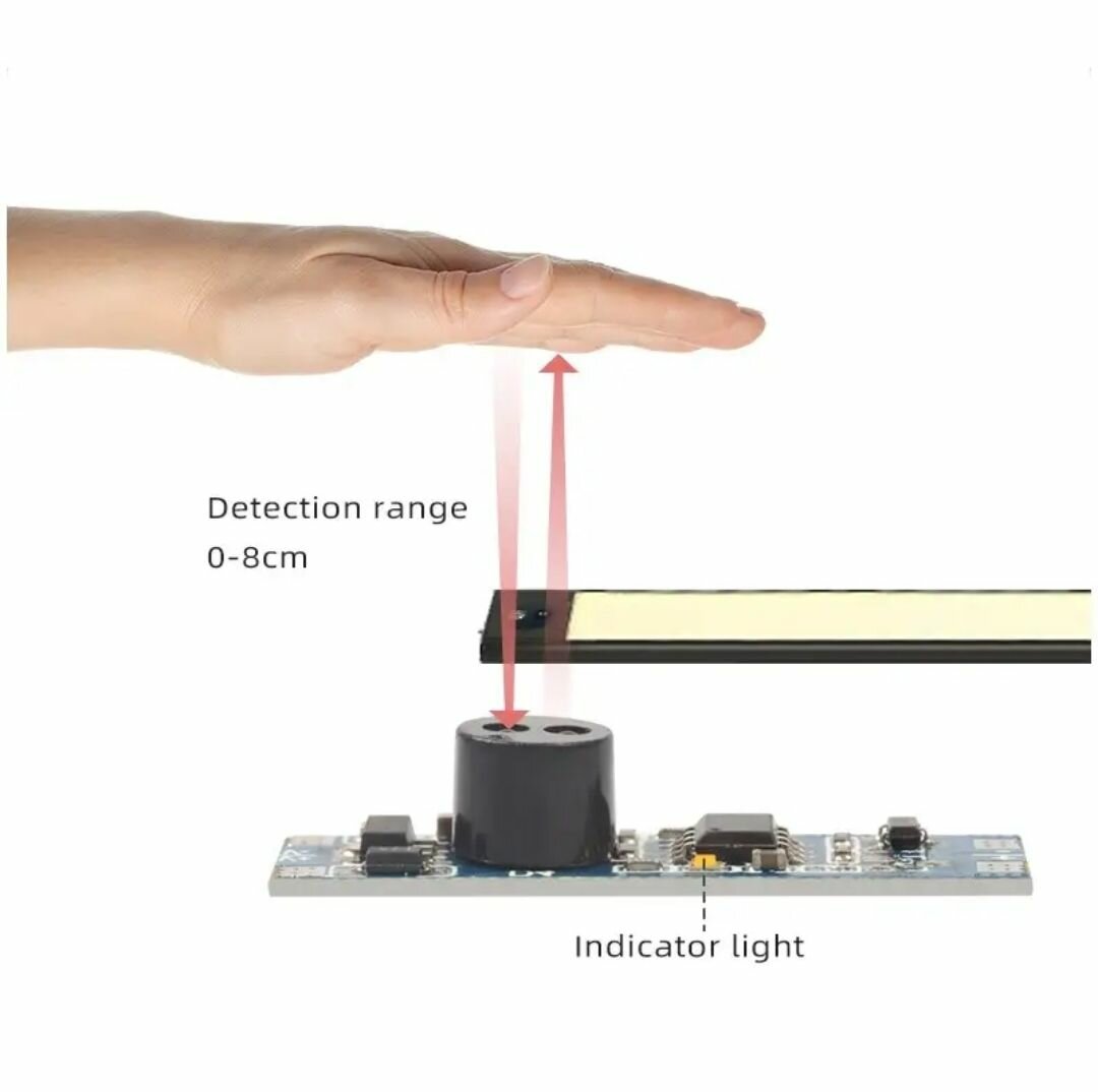 фото Инфракрасный датчик движения руки для управления светодиодной лентой, включение и отключение света без контакта