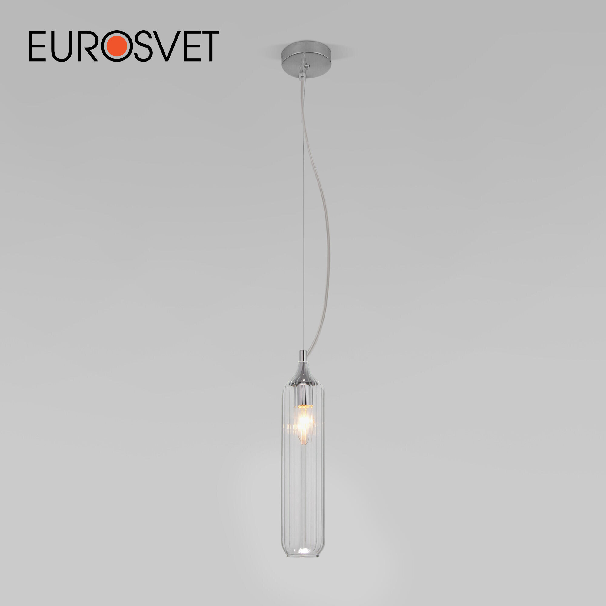 Подвесной светильник со стеклянным плафоном Eurosvet Siesta 50252/1 прозрачный IP20