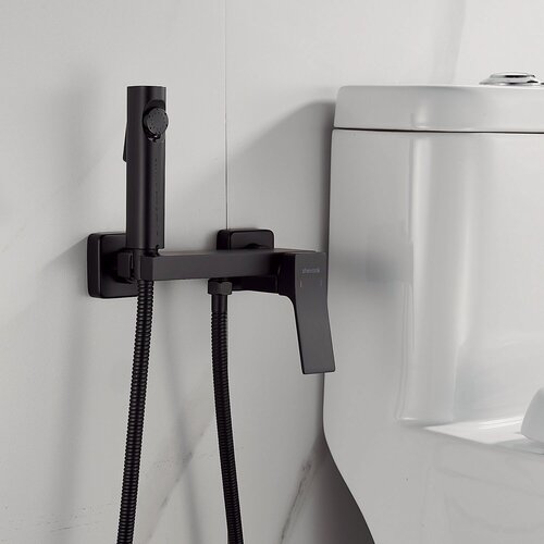 Изображение товара Гигиенический душ-смеситель Shevanik S4005H-1, черный, латунь