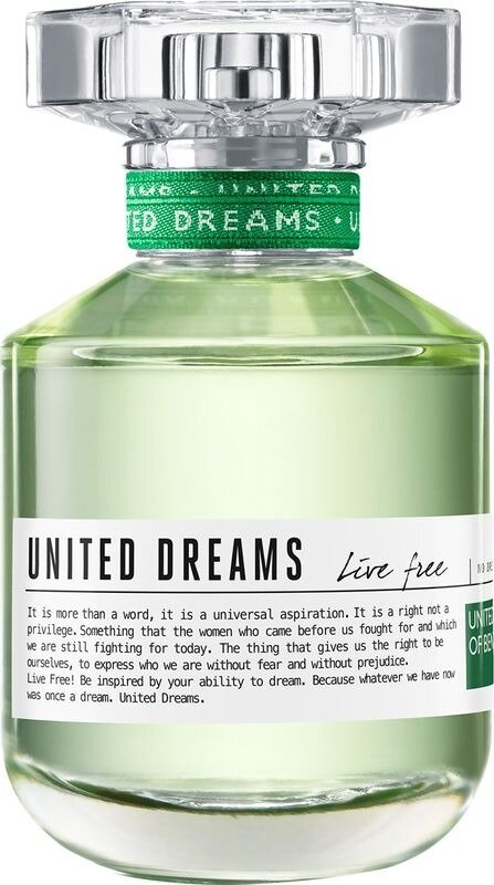 Benetton UD Live Free Туалетная вода, женская, 50 мл
