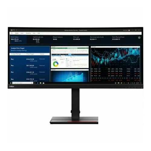 Монитор Lenovo ThinkVision P34w-20 62CCRAT3EU 9635300₽