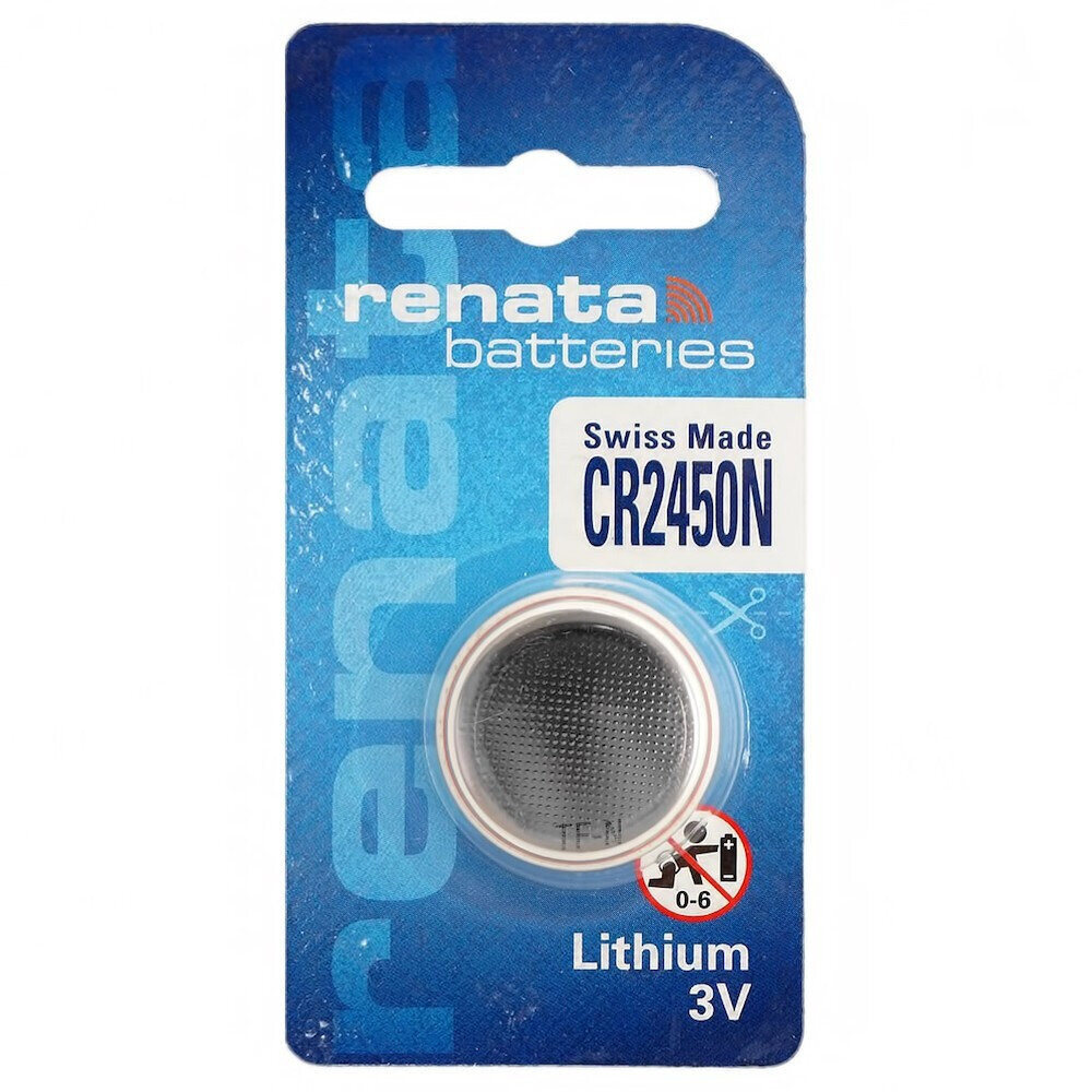 CR2450N RENATA батарейка литиевая плоская, 3В, 540 мАч