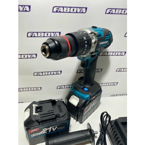 Дрель аккумуляторная 21в Шуруповёрт Бесщеточный Ударный Для зимней рыбалки Для ледобура два аккумулятора по 6ач 8000₽