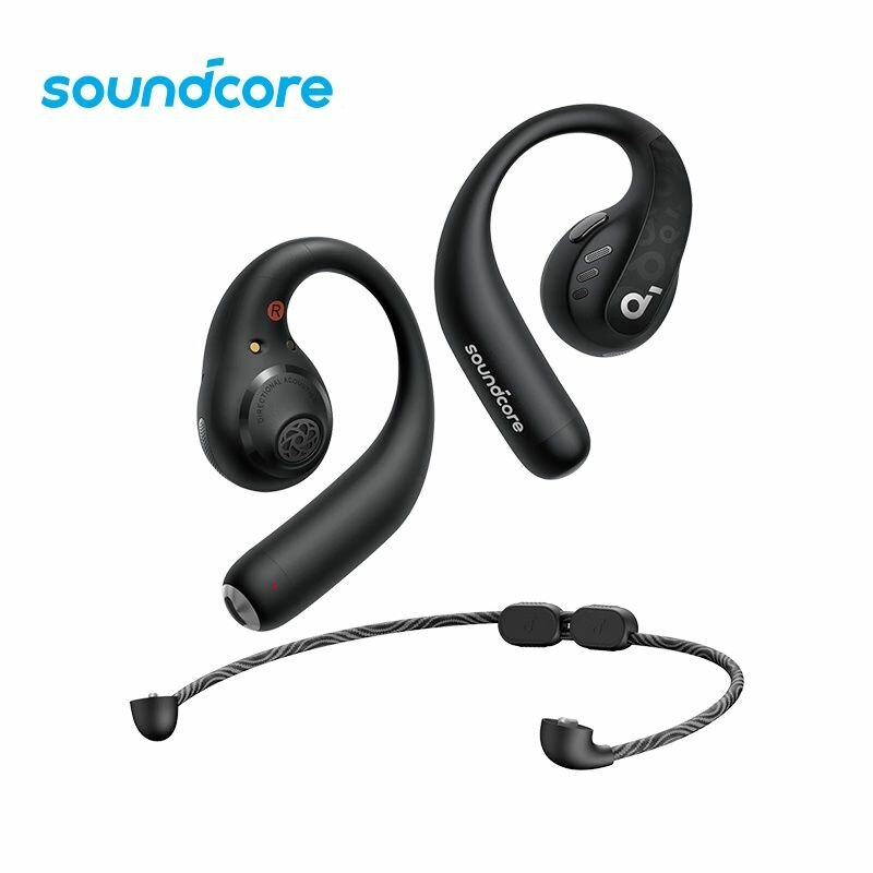 Беспроводные наушники Soundcore AeroFit Pro С задним крючком Наушники с открытым ухом Наушники с воздушной проводимостью Bluetooth 5.3 IPX5