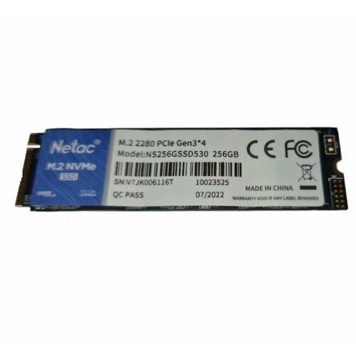 256 ГБ SSD M2 накопитель Netac NS256GSSD530 NS256GSSD530 - PCI-E 30 296000₽