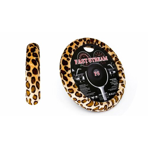 Оплетка руля M 37-38 см иск. мех Барс бежевая