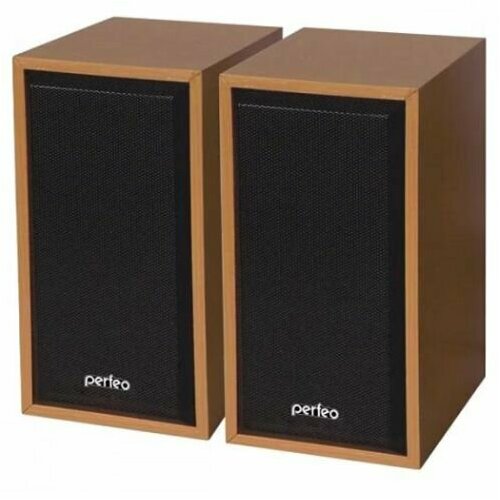 Колонки 20 PERFEO Cabinet PF_4326 коричневые - 6 Вт питание от порта USB 243100₽