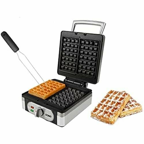 Вафельница 2-в-1 для очень толстых 26 см и хрустящих бельгийских вафель квадратной формы а также практичная вафельная вилка 2004800₽