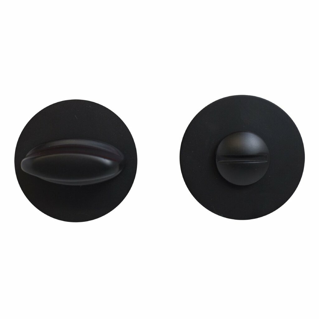 Фиксатор ручки Аллюр BK-R2 Black, матовый черный, Китай