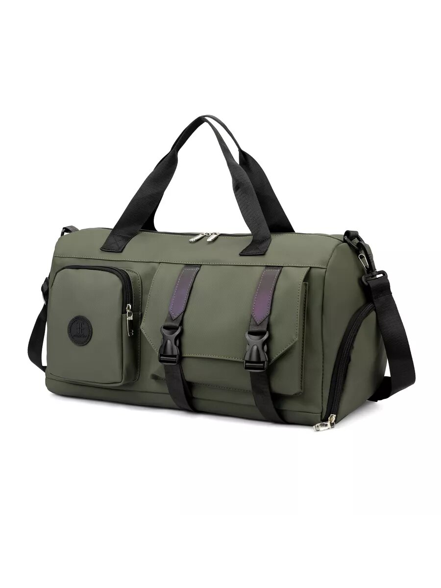 Сумка Journey, фактура гладкая, хаки — фото 1