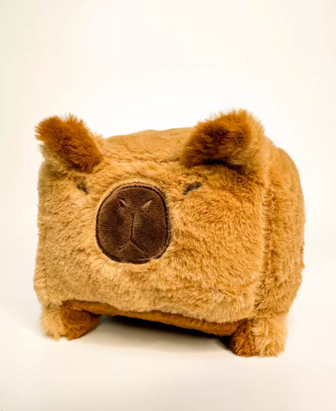 фото Мягкая игрушка Капибара куб / антистресс квадратная -подушка, 20 см