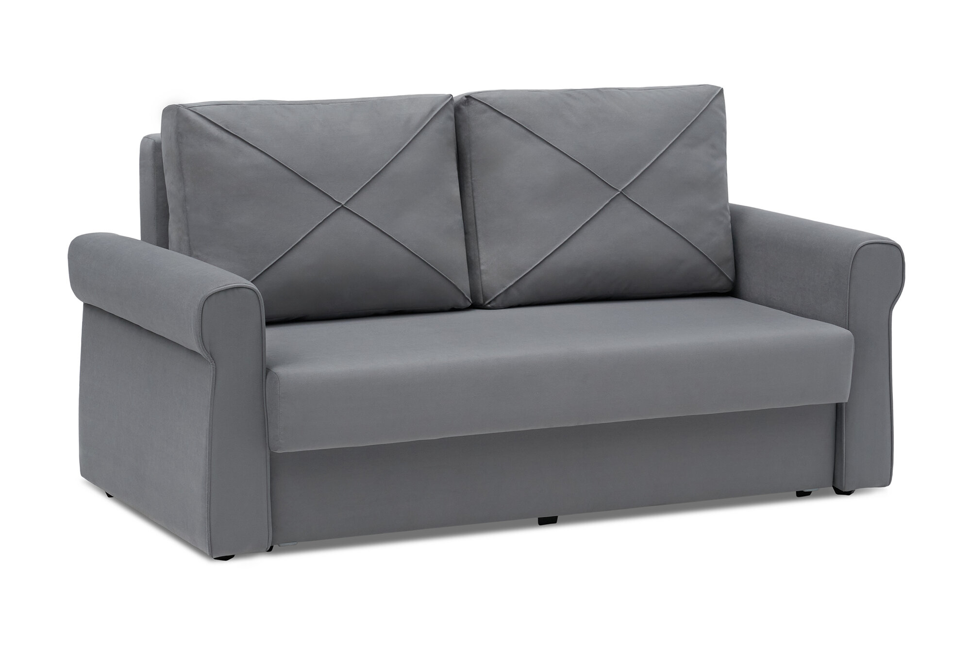 фото Диван Mebior Tech Лира еврокнижка темно-серый 172х93х95 см