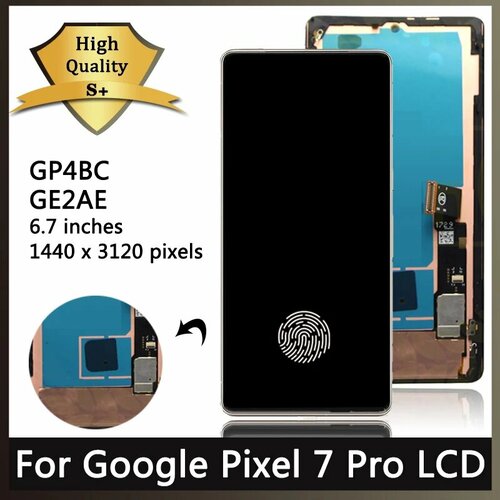 OLED-дисплей маленького размера для Google Pixel 7 Pro GP4BC дисплей GE2AE ЖК-экран с сенсорным дигитайзером в сборе для Pixel7 Pro 7 pro LCD Black With Frame 3935₽