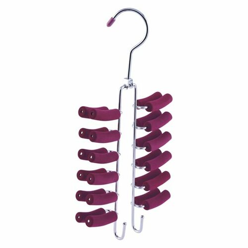 Вешалка для галстуков и шарфов 15х30 см цвет темно-фиолетовый 699₽