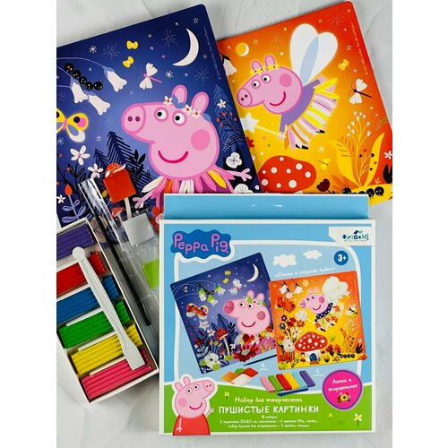 Набор свинка пеппа пластилин Peppa pig игрушки из мультика 450₽