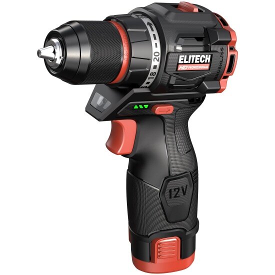 Дрель Elitech HD Professional Elitech аккумуляторная CD 12L2 (E2201.038.01) — фото 1