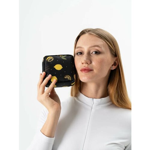 Косметичка 5х14х14 см, , черный