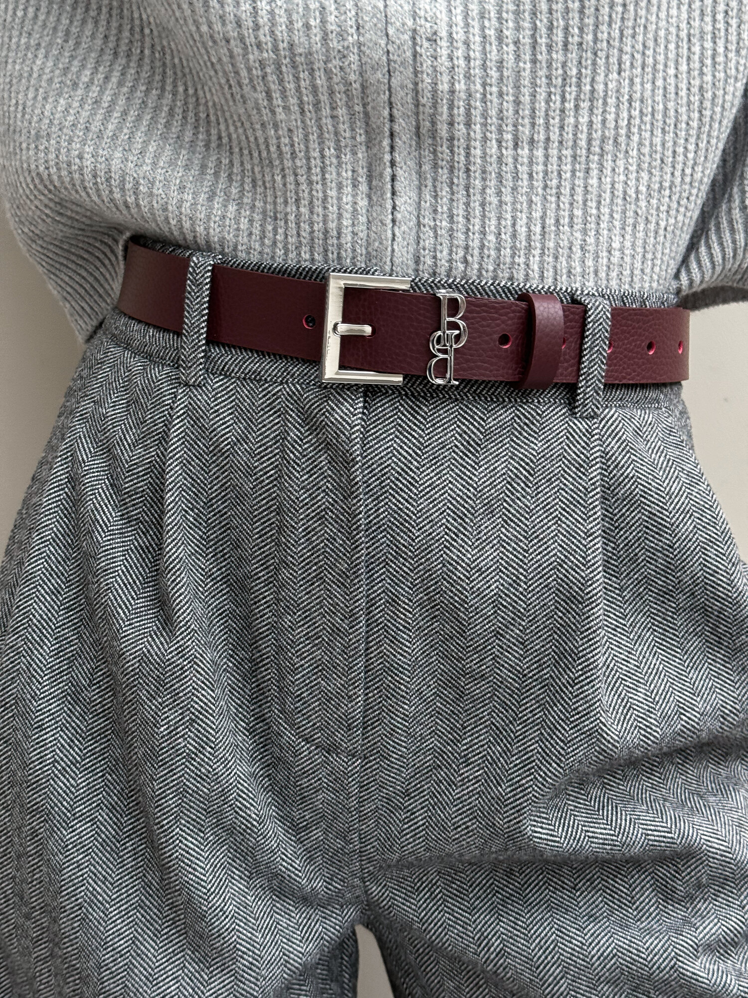 Ремень Beautiful Birds для женщин, размер 115, бордовый