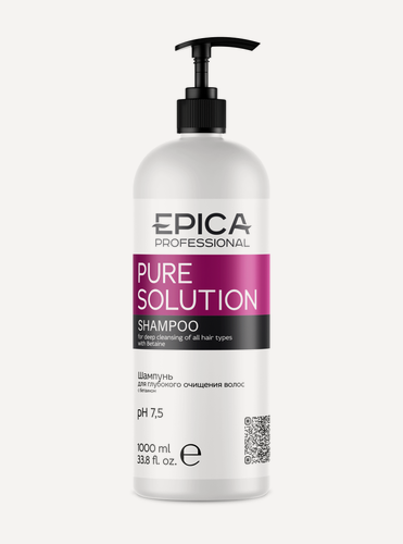 Изображение товара EPICA Professional Pure Solution Шампунь для глубокого очищения волос, 1000 мл.