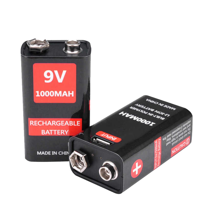 Аккумуляторы Крона 9V Li-ion 1000mAh microUSB 2 шт