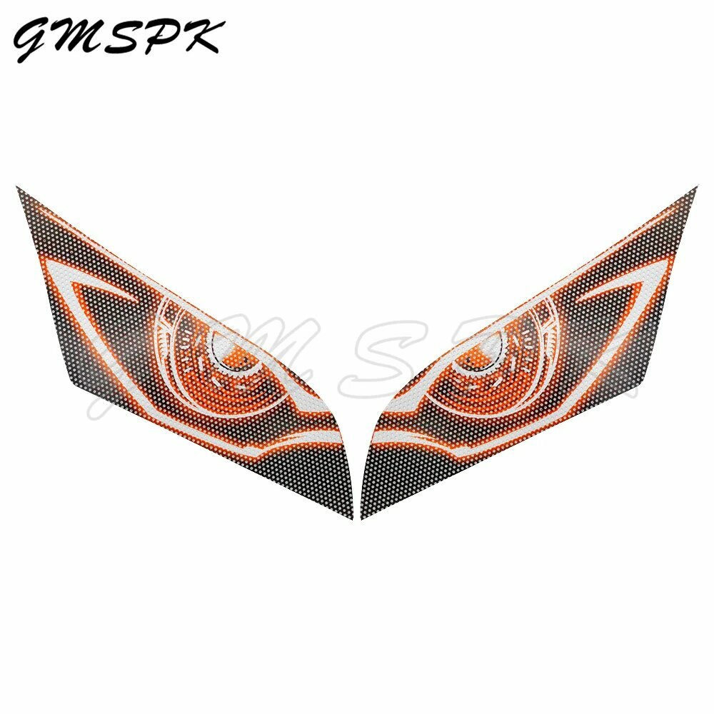 Наклейка на защиту фар мотоцикла, подходит для Honda CBR600RR CBR 600RR CBR 600RR 2007 2008 2009 2010 2011 2012, Оранжевый