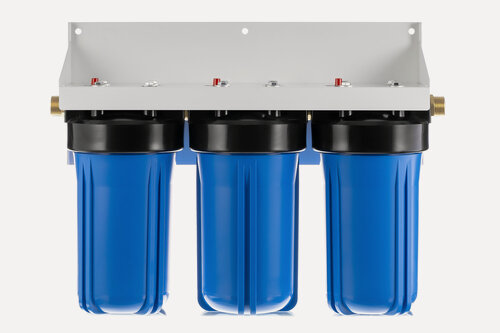 Изображение товара Магистральный фильтр Гейзер Макс 10BB 1", эффективное умягчения жесткой воды и снижения накипи, 32076