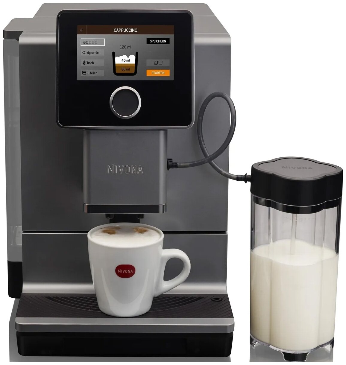 Автоматическая кофемашина Nivona CafeRomatica 970 RU серебристый