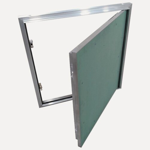 Изображение товара Люк-дверь под покраску Визионер титан мини 400х1000 мм, алюминиевый каркас , гипсокартонный