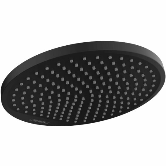 Верхний душ Hansgrohe Crometta 24 см, потолочный/настенный, 1jеt, цвет: черный матовый 26723670