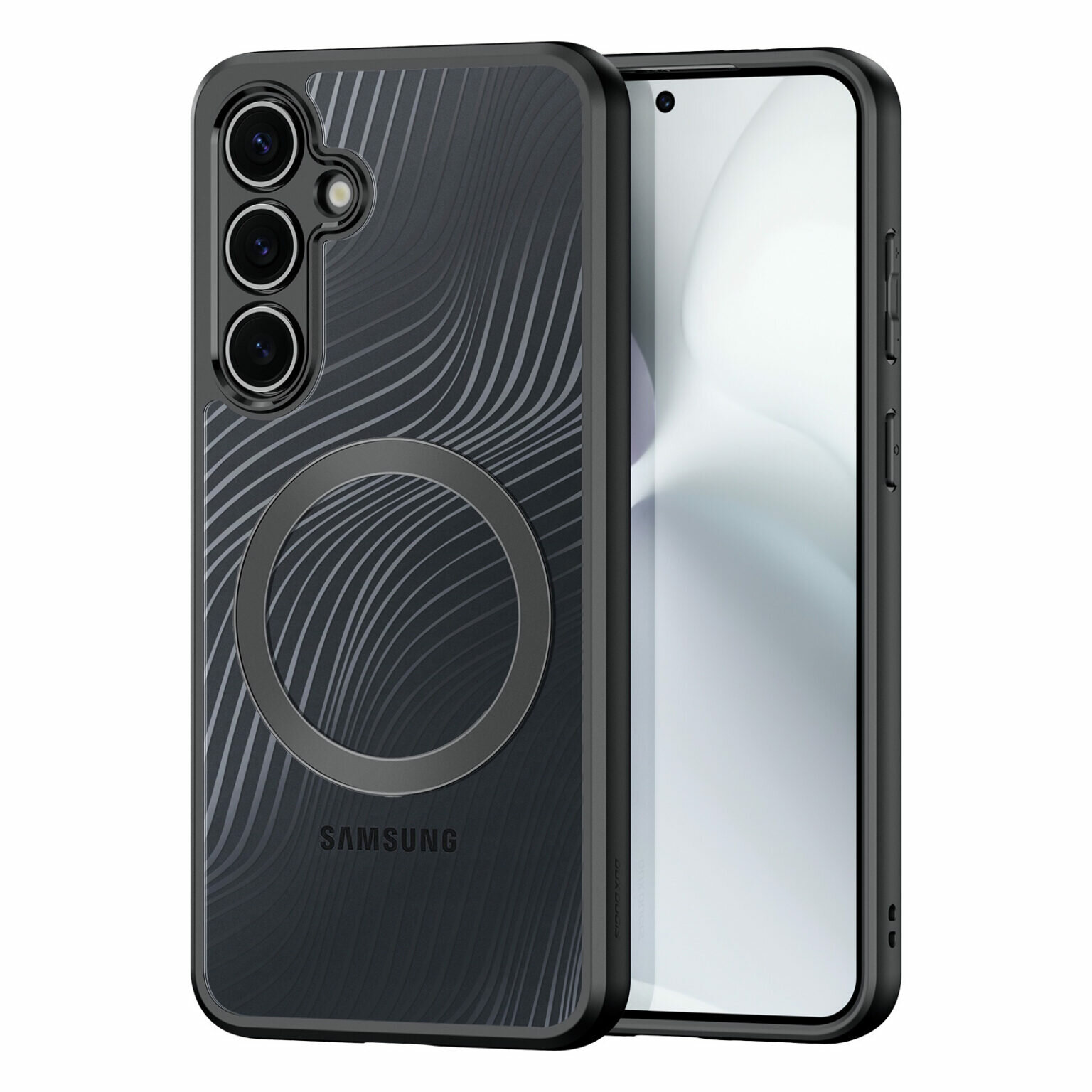 Чехол DUX DUCIS Aimo Mag, для Samsung S24 FE, беспроводная зарядка, защита, поликарбонат, ТПУ