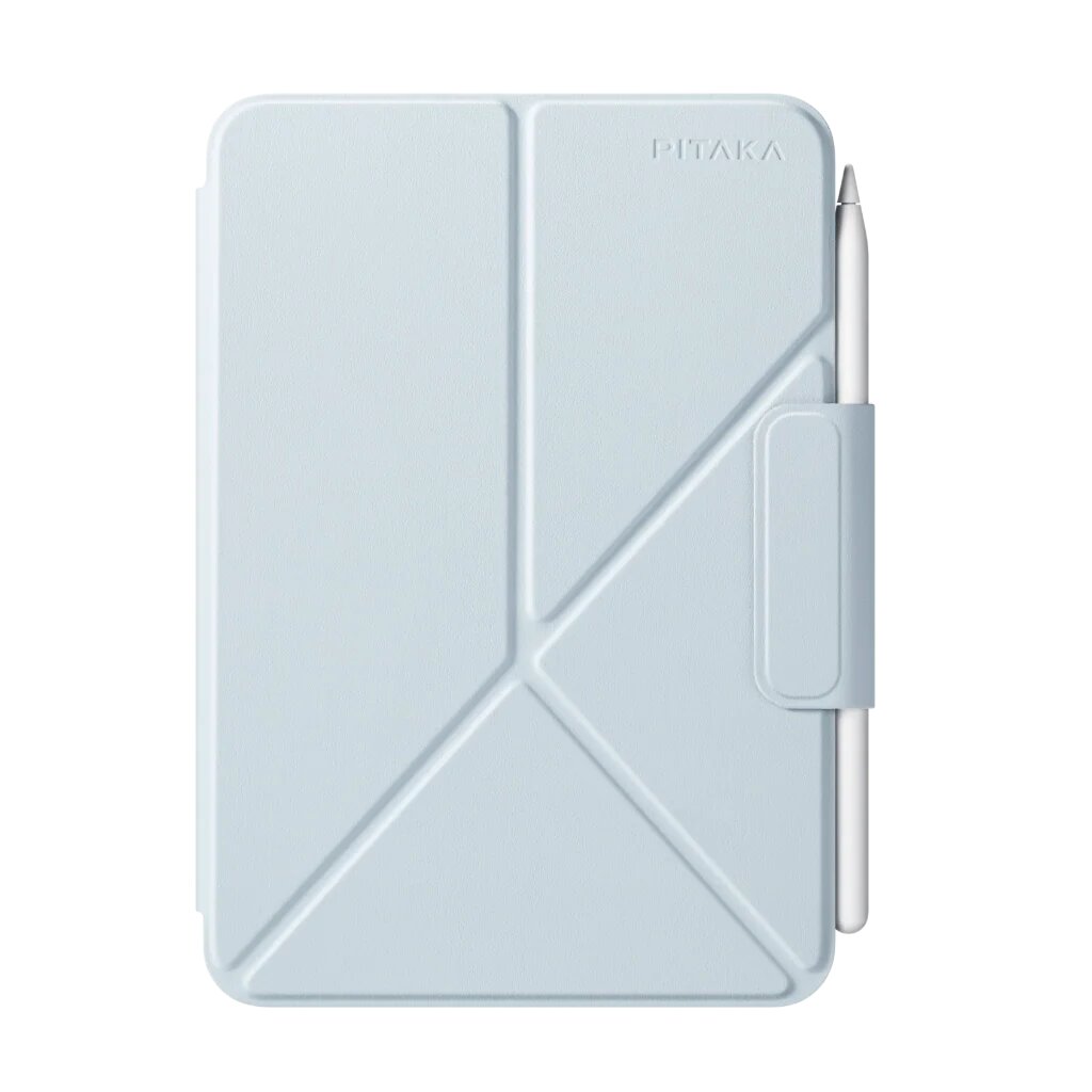 Чехол Pitaka MagEZ Folio 2 для iPad Mini 7/6 Gen, голубой (Light Blue)