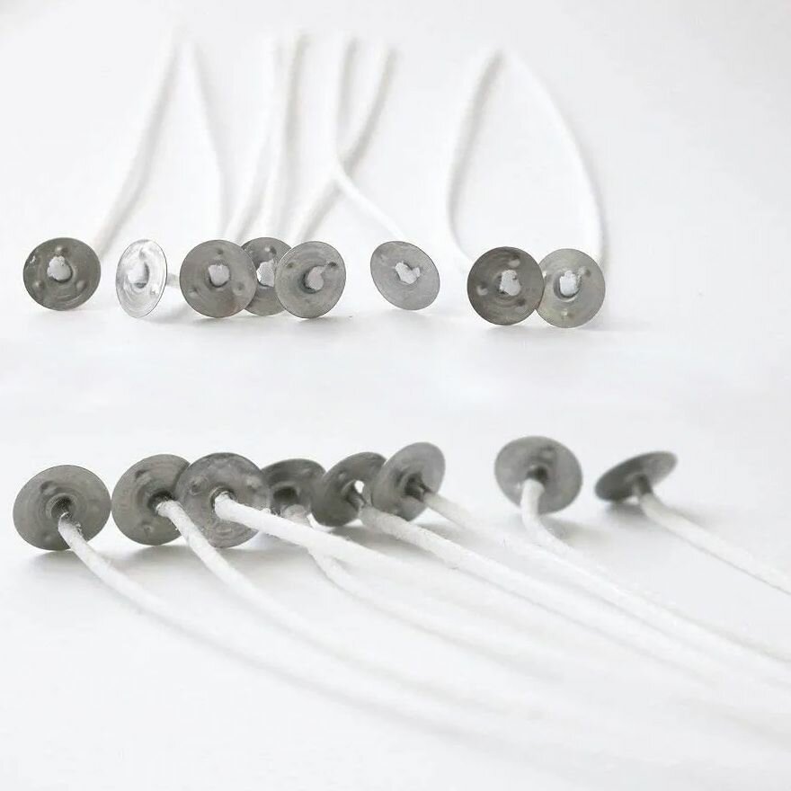 Фитиль хлопковый с держателем 15 см EPOXYMASTER, 100 шт — фото 1