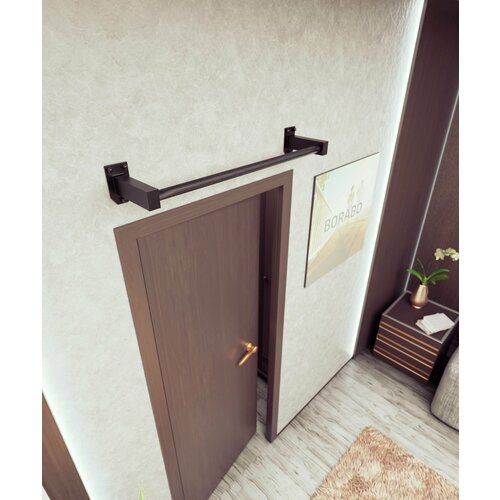 Турник наддверный настенный Классик BLACK - стальное рифление 4090₽