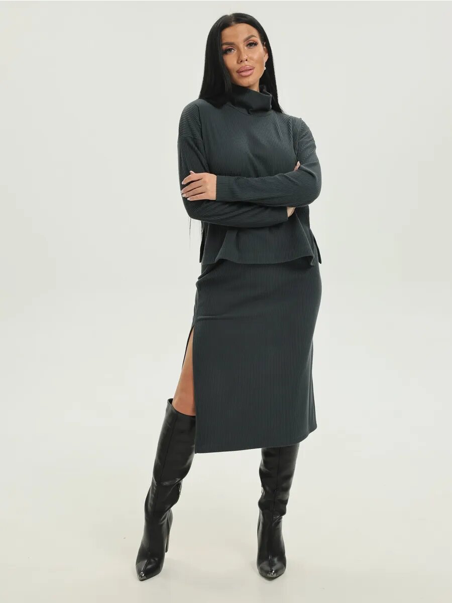 Комплект одежды LOVETEX.STORE, размер 54, графит — фото 1