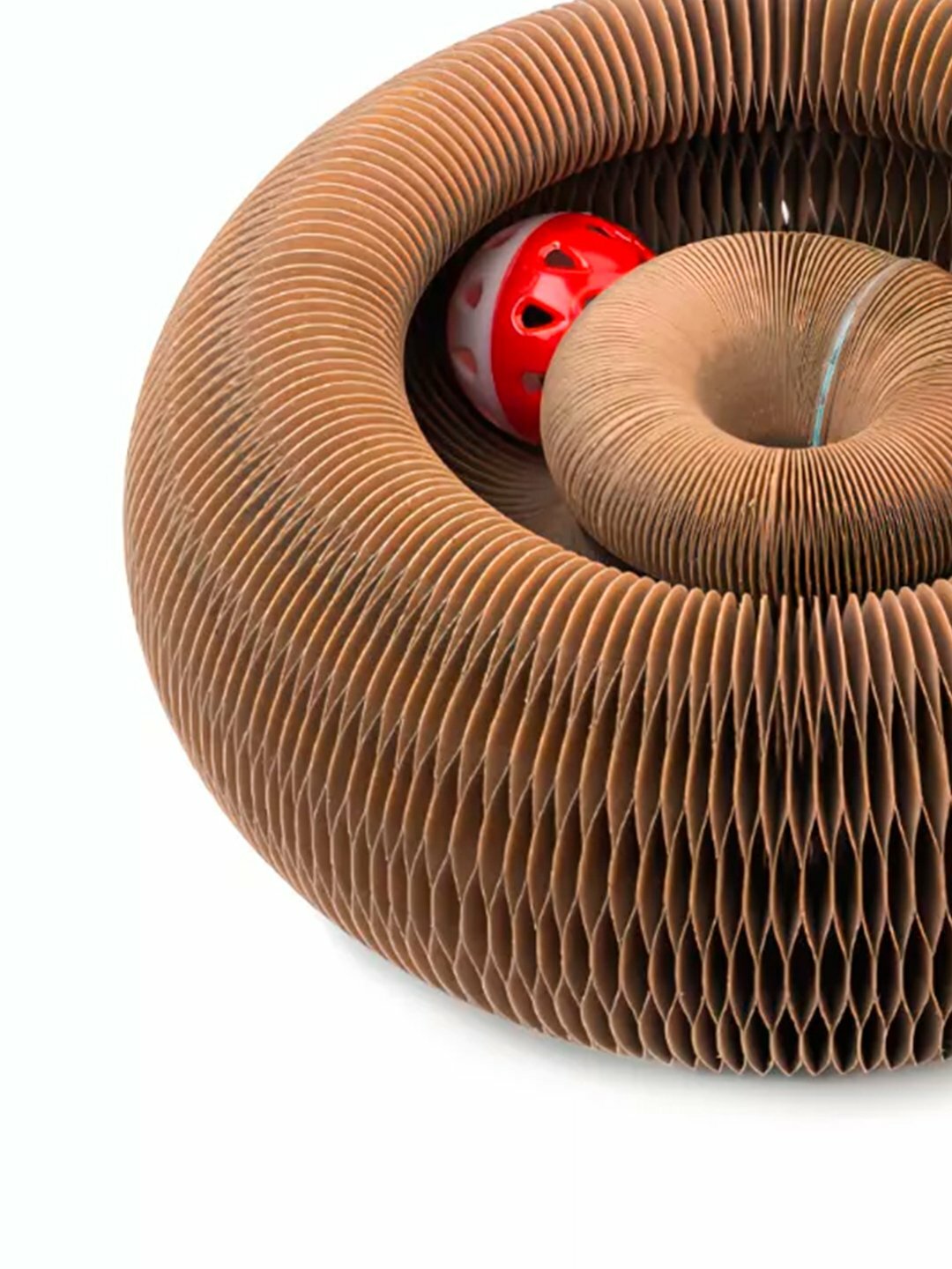 Когтеточка для кошек "С мятой и шариком", разборная, экологически чистая — фото 1