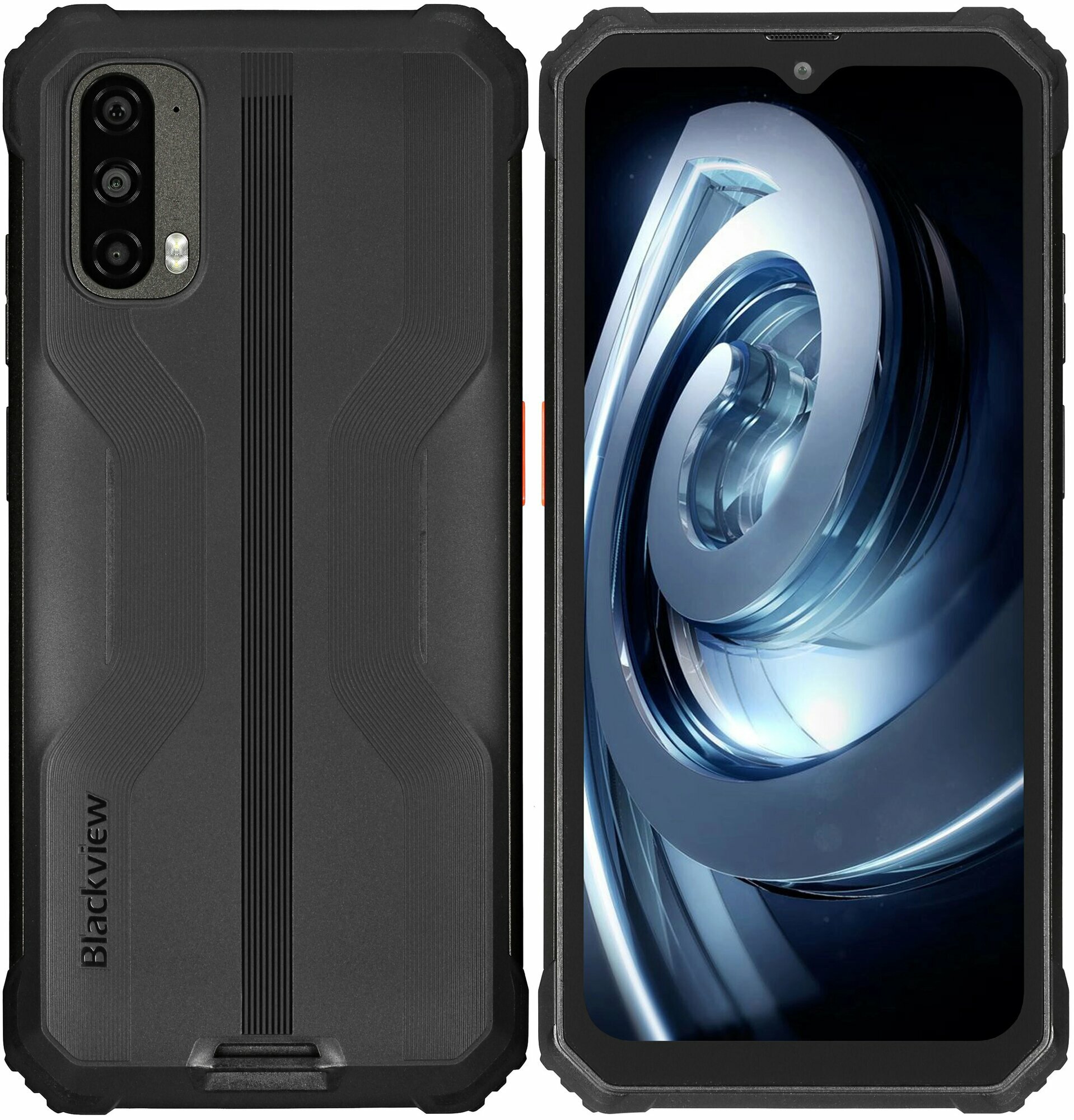 Смартфон Blackview BV7100, NFC, 6/128 ГБ, экран 6.58 дюймов, Android, черный