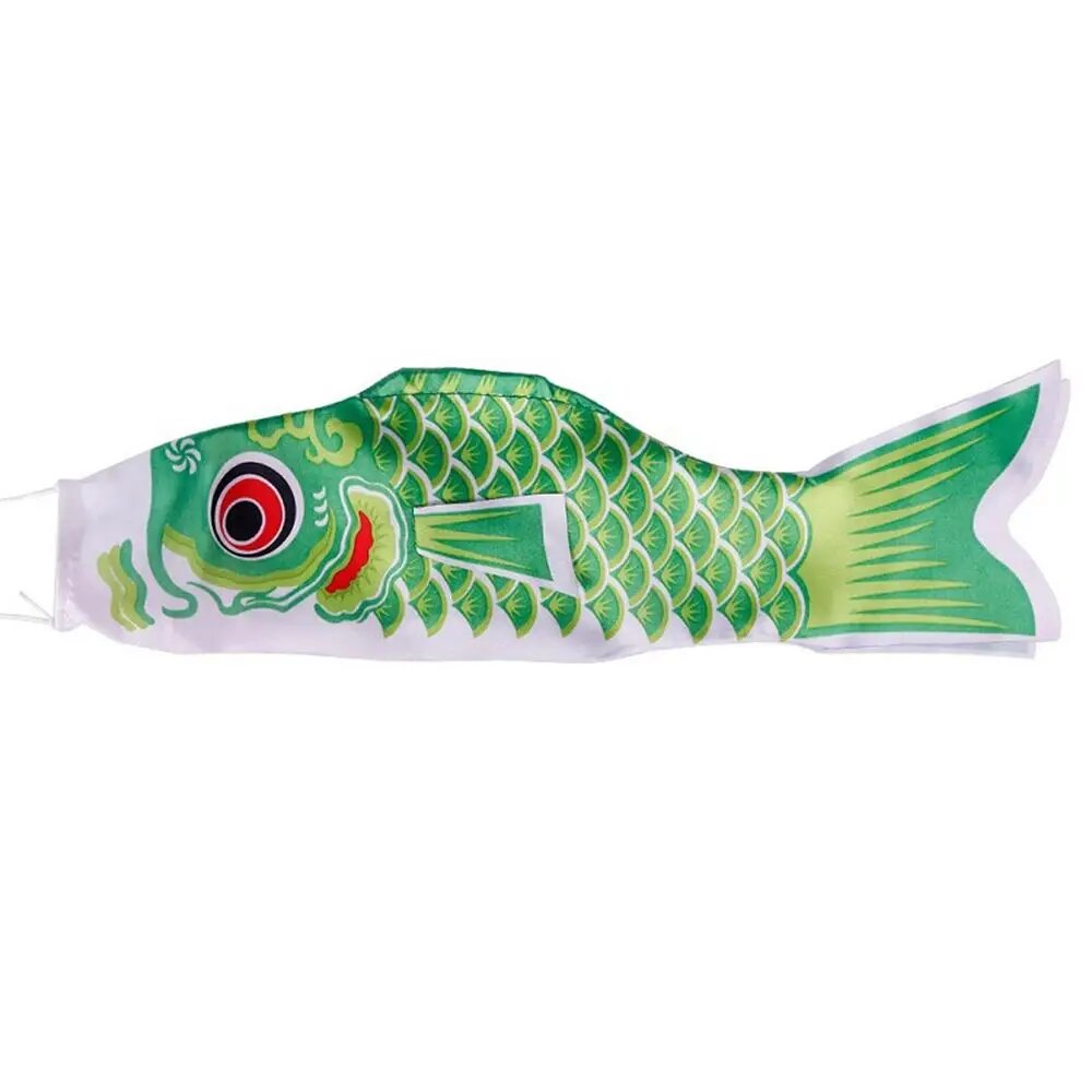 Японский ветрозащитный носок Koi Nobori 40/70/100 см, 100cm green